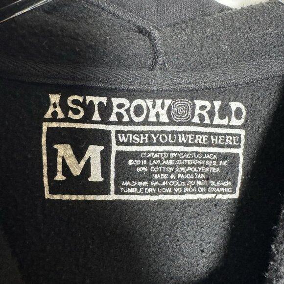 ASTROWORLD Travis Scott Wish You Were Here Hoodie Sweatshirt size medium 2018 - Picture 6 of 7